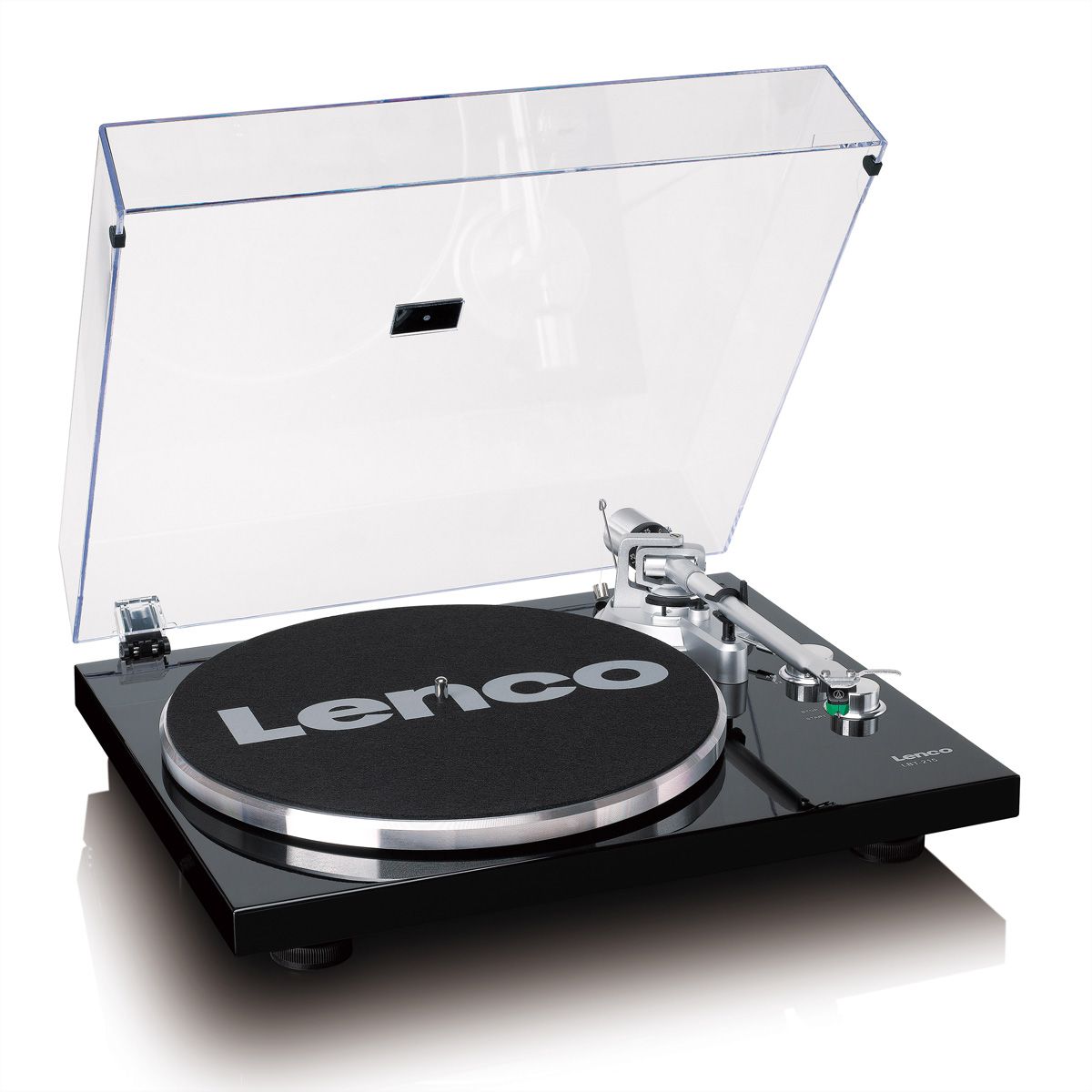 Lenco Plattenspieler LBT-215BK, MP3-Direktencoding, USB, 33U/min&45U/min