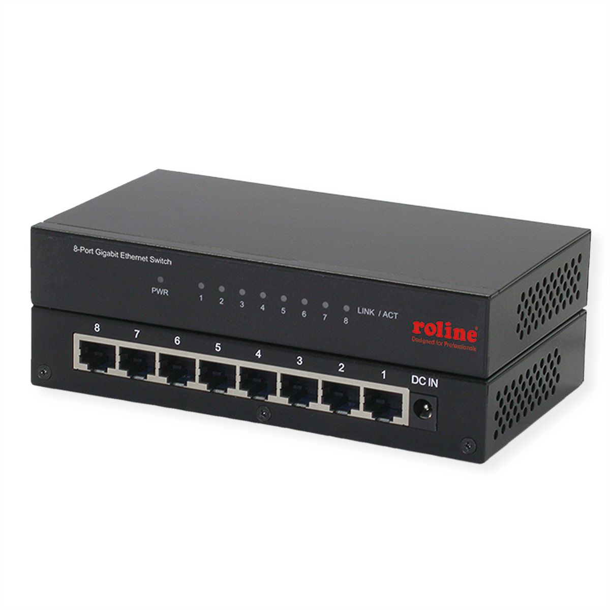 ROLINE Gigabit Ethernet Switch, 8 Ports