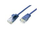 ROLINE UTP DataCenter Patchkabel Kat.6A (Class EA), LSOH, slim, blau, 0,5 m