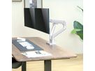 ROLINE Support double LCD, vérin à gaz, 5 articulations, fixation sur bureau, 17-23", jusqu'à 2x 9 kg, argent