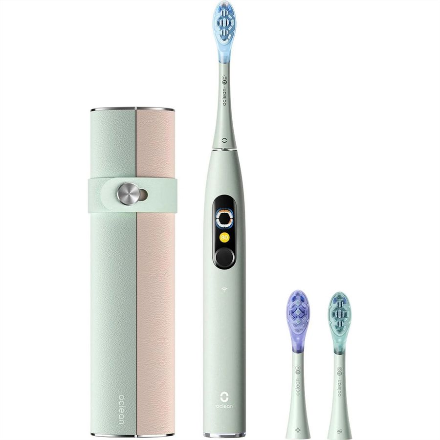 Oclean X Ultra 20 Set Schallzahnbürste grün, 84’000 Bewegungen/min, Smart Touchscreen, 40 Tage Akku