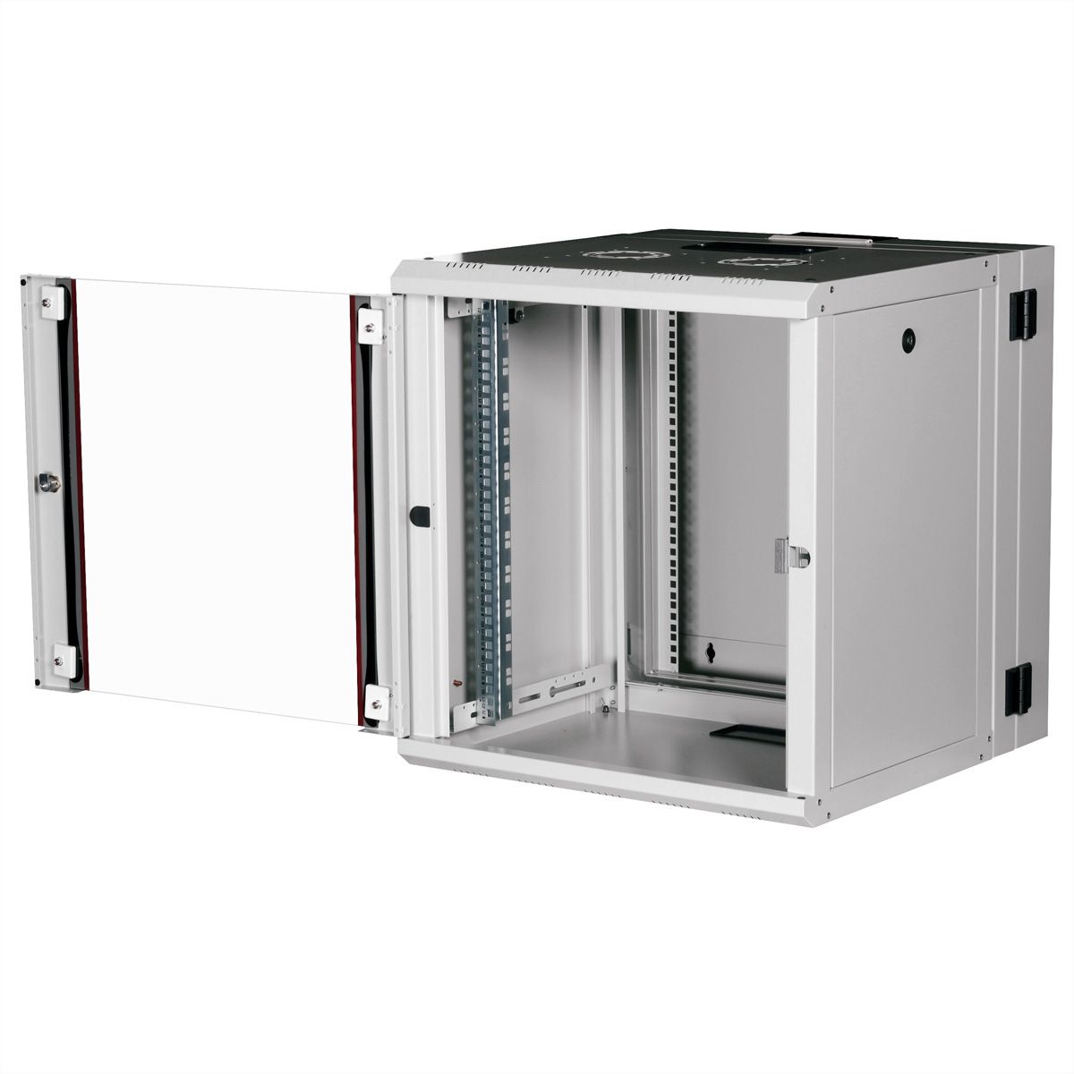 ROLINE 19-Zoll Wandgehäuse Pro 12 HE, 600x600 BxT zweiteilig schwenkbar grau