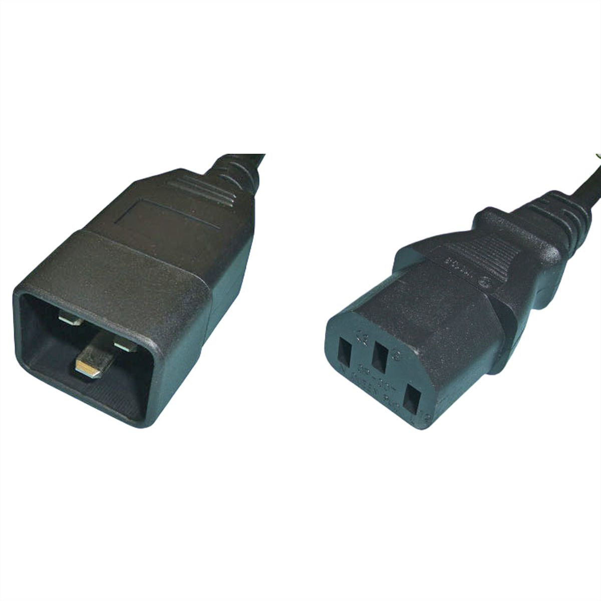 Adapter-Netzkabel IEC60320 Stecker C20 auf Buchse C13 1.8m 1.5mm2