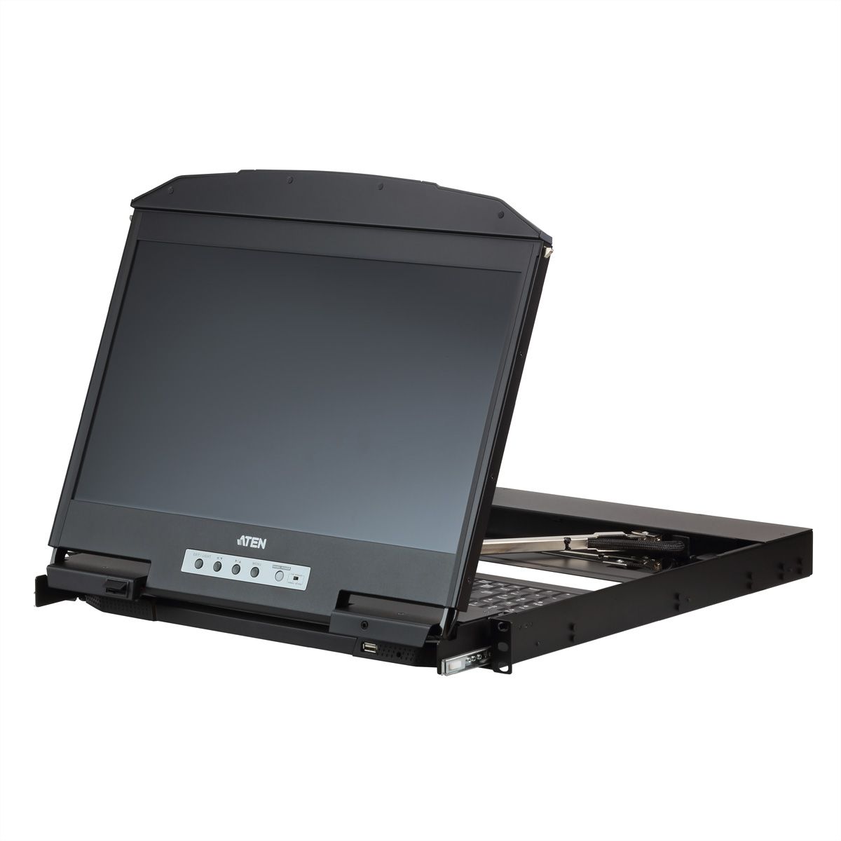 ATEN CL3800NW KVM-Konsole USB HDMI DVI VGA Dual Rail, CH-Layout