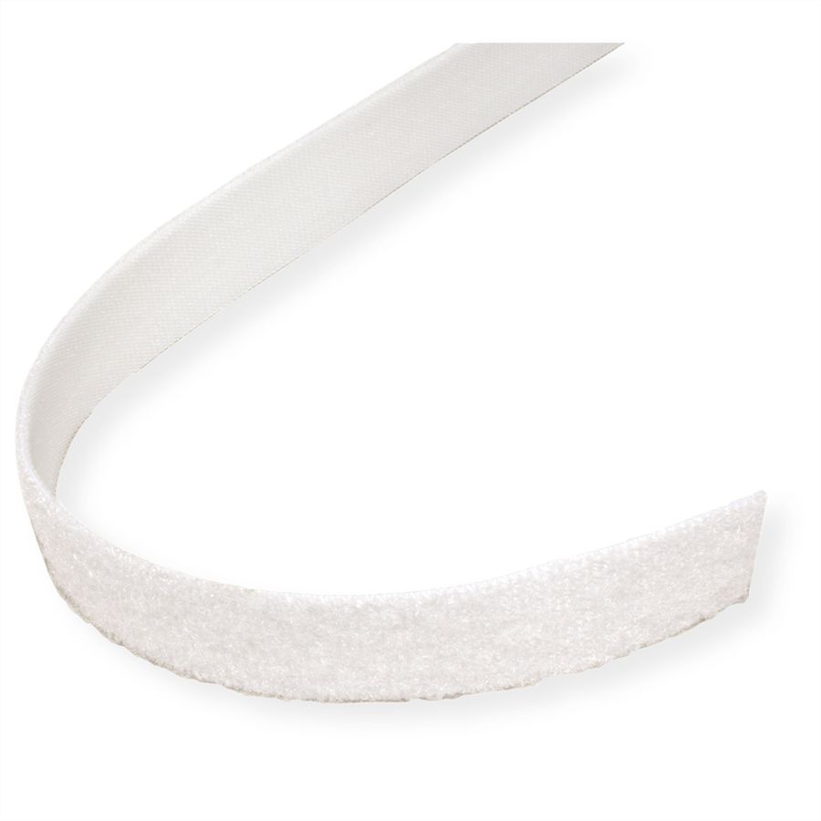 VELCRO® ONE-WRAP® Bande non perforée, 20mm, blanc, 5 m