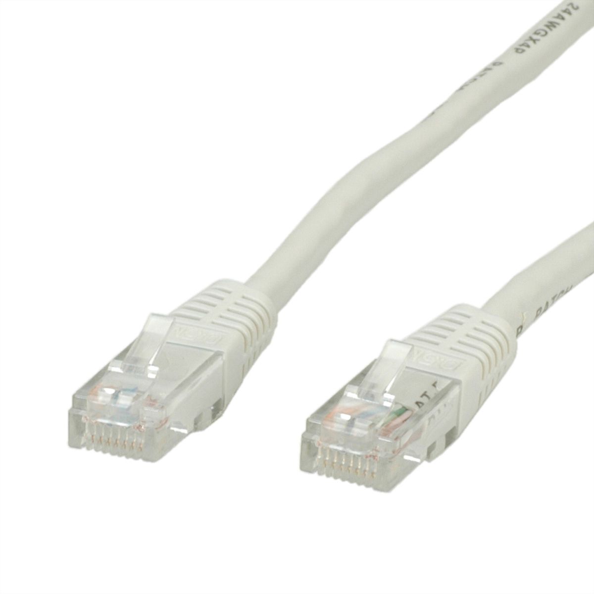 Cordon VALUE Cat.5e (Classe D) UTP confectionné, gris, 0,5 m