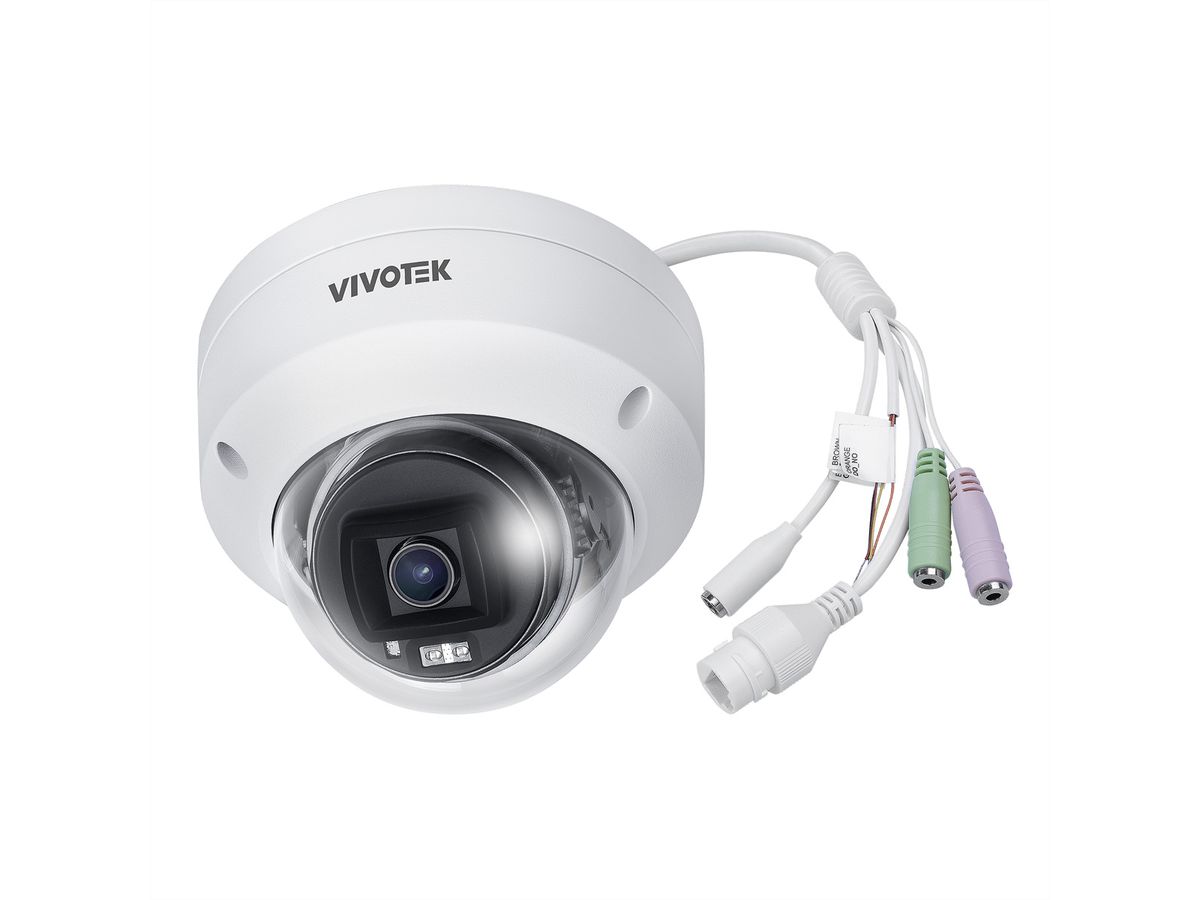 VIVOTEK FD9380-HV-v2 Caméra réseau à dôme fixe 5 MP, 111°, IR-LED 30m