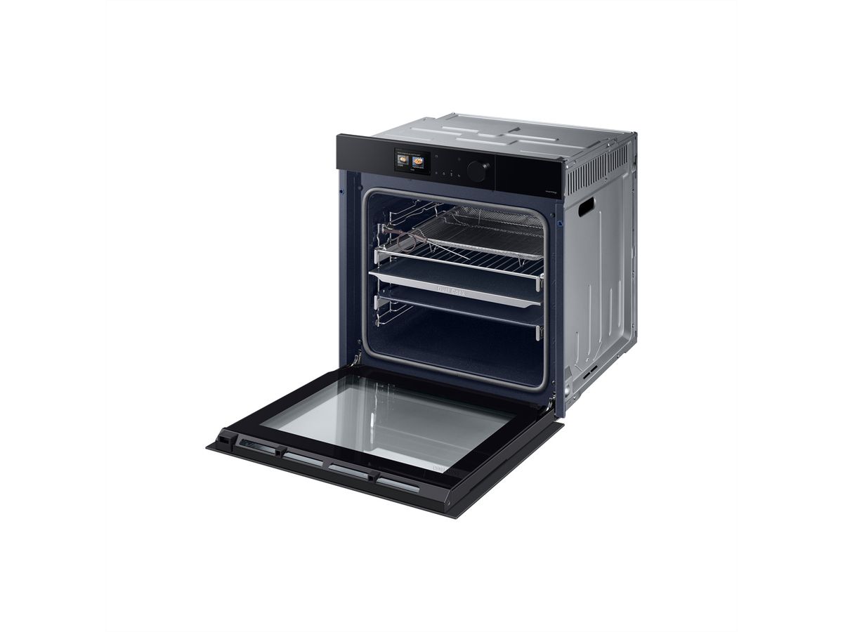 Samsung NV9950 Dual Cook Steam, 75L, Double Cuisson Vapeur 60cm, Pyrolyse, Wi-Fi, noir onyx