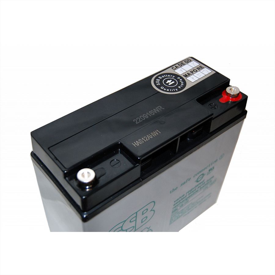 SSB SBL 18-12i 12VDC 18Ah Verschlossener, wartungsfreier Bleiakkumulator, Anschlüsse M5 Female, Ideal für USV Anlagen