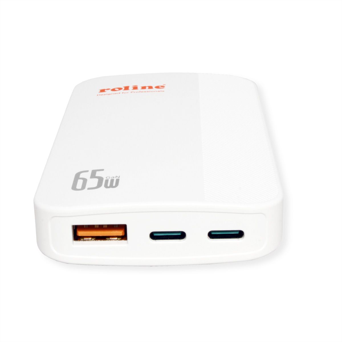 ROLINE Chargeur USB extra plat, avec prise Euro pliable, 65W