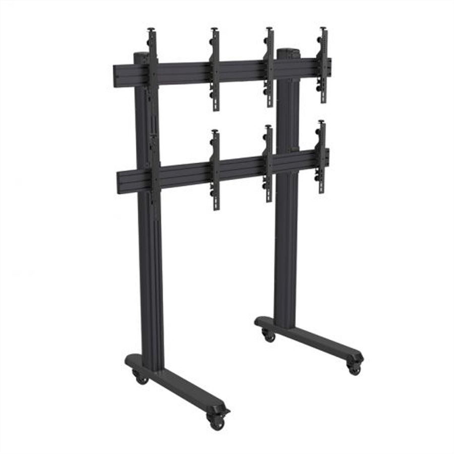 Hagor Wandhalterung HA-VWT 2 x 2 Portrait, Videowall-Trolley, schwarz