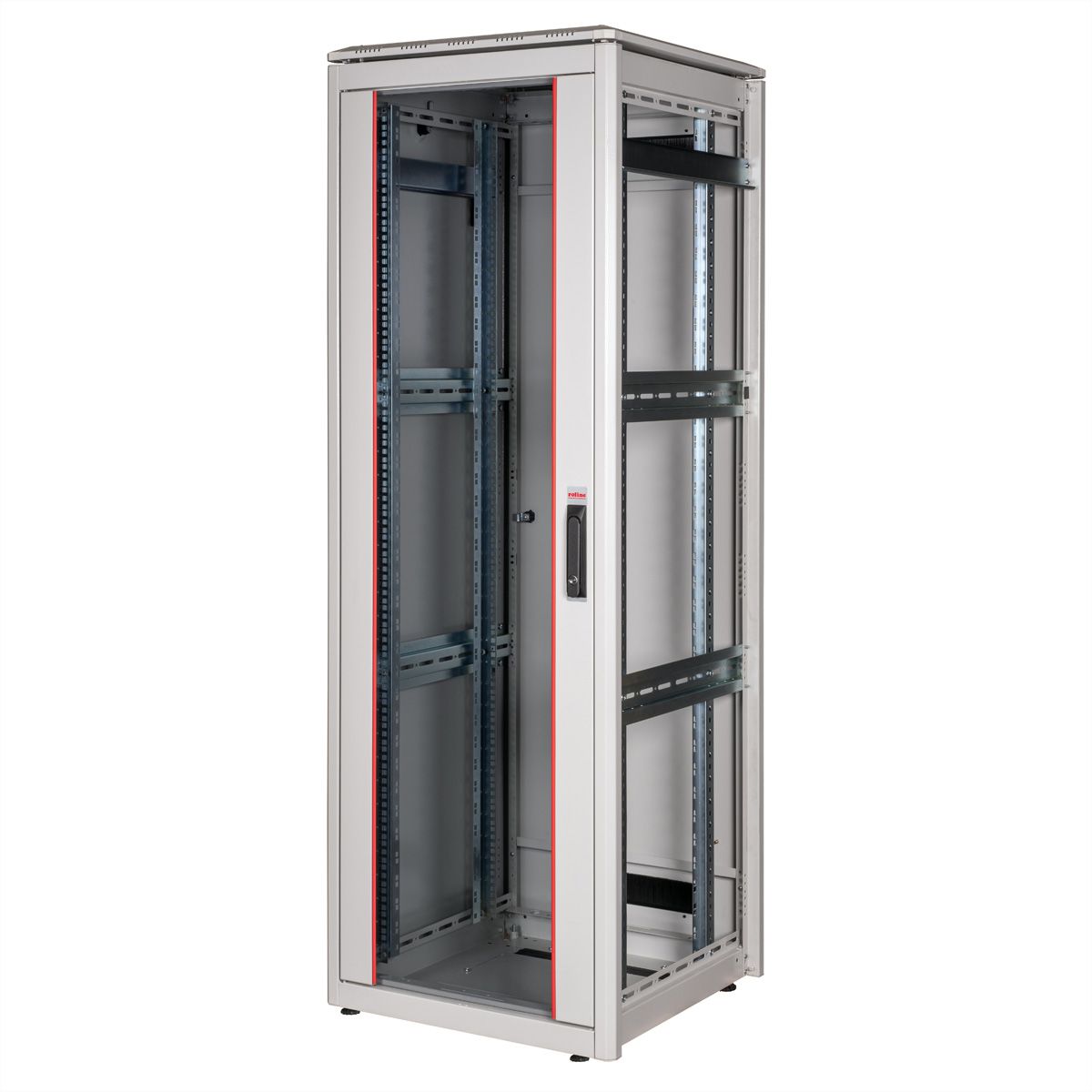 ROLINE 19-Zoll Netzwerkschrank Pro 36 HE, 600x600 BxT Glastür grau