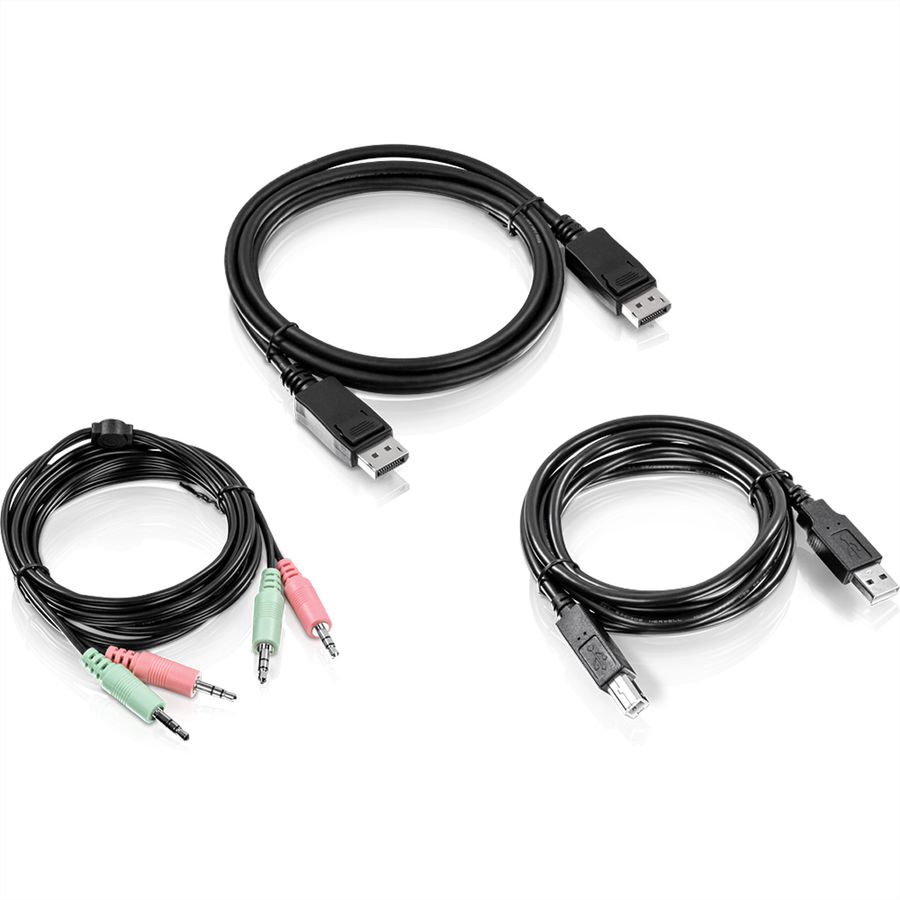 TRENDnet TK-CP06 Kit de câble KVM Audio, USB et DisplayPort, 1,8m