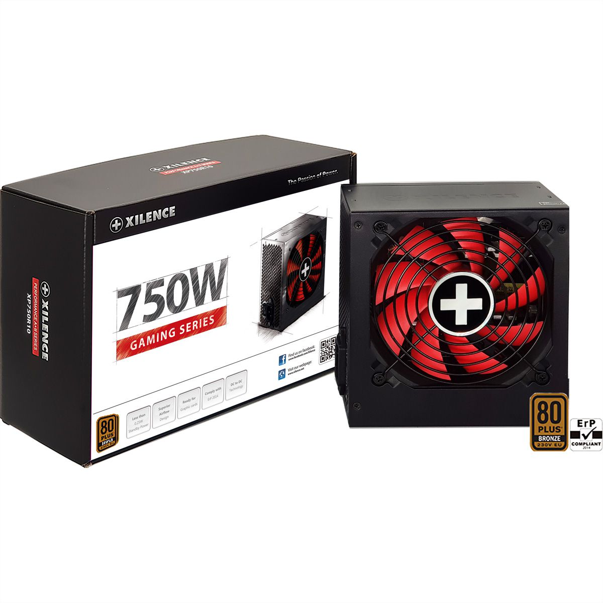 Xilence XP750R10 750W Alimentation PC, 80+ Bronze, Gaming, ATX