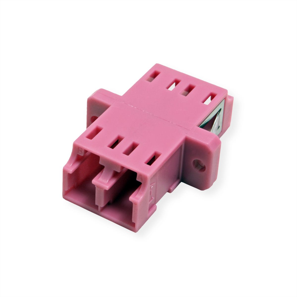 Coupleur FO MM OM4, LC/LC duplex, violet