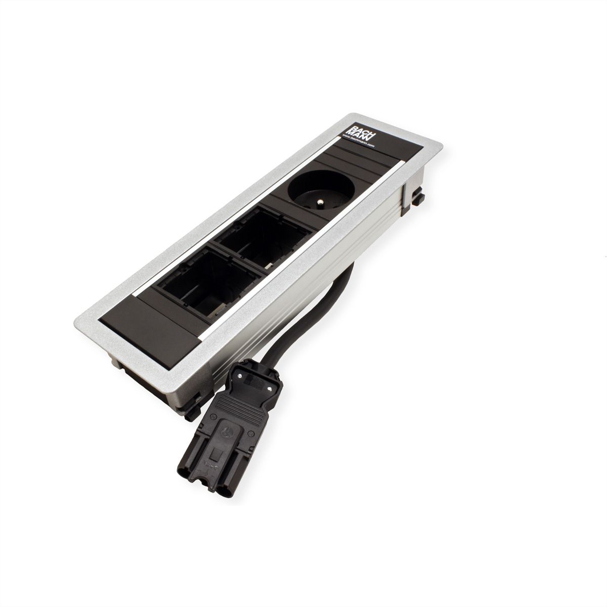 BACHMANN POWER FRAME Einbaurahmen Small 3-fach, silberfarben