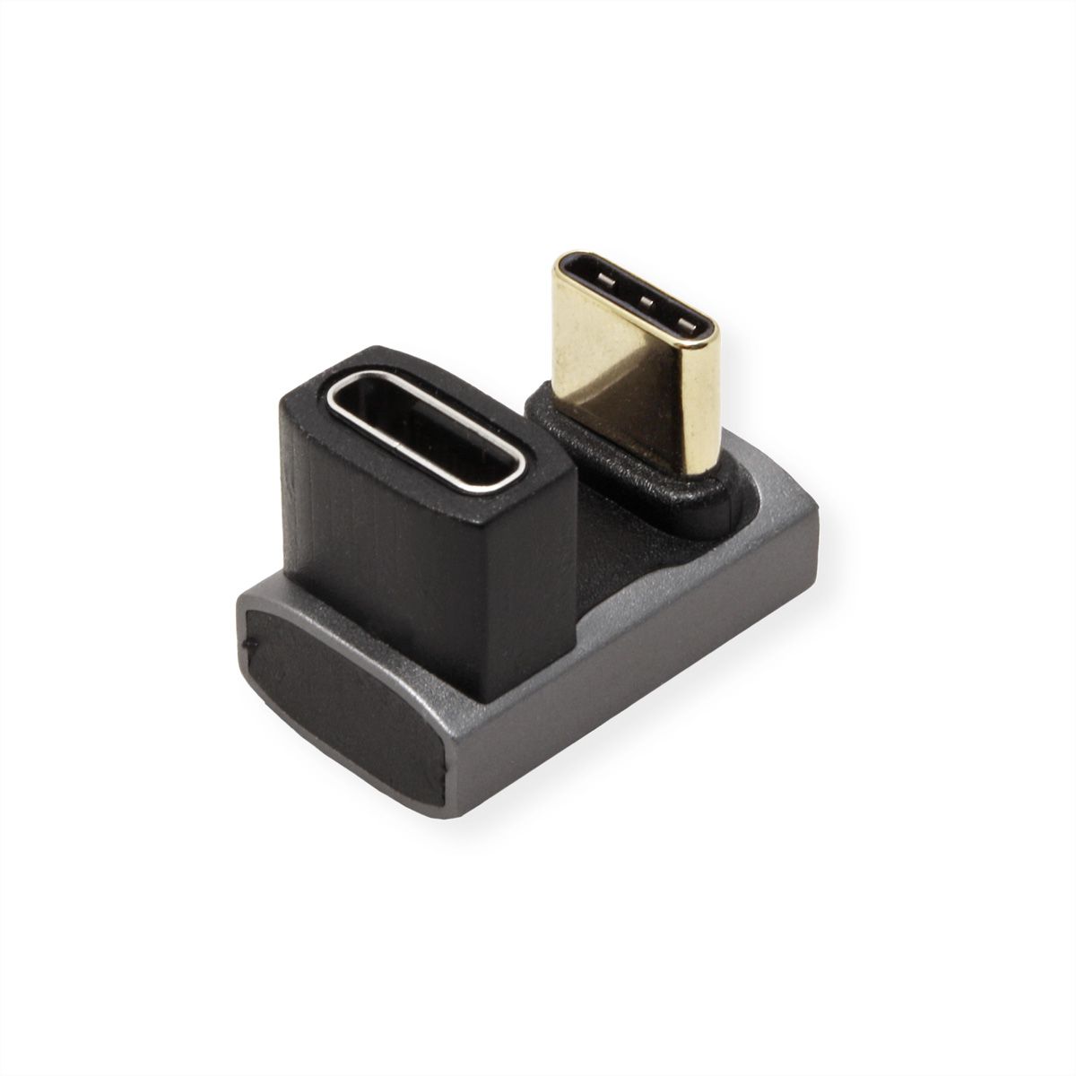 ROLINE Adaptateur USB4 Gen 3x2, Aluminium, 360°, Type C, M/F, argent