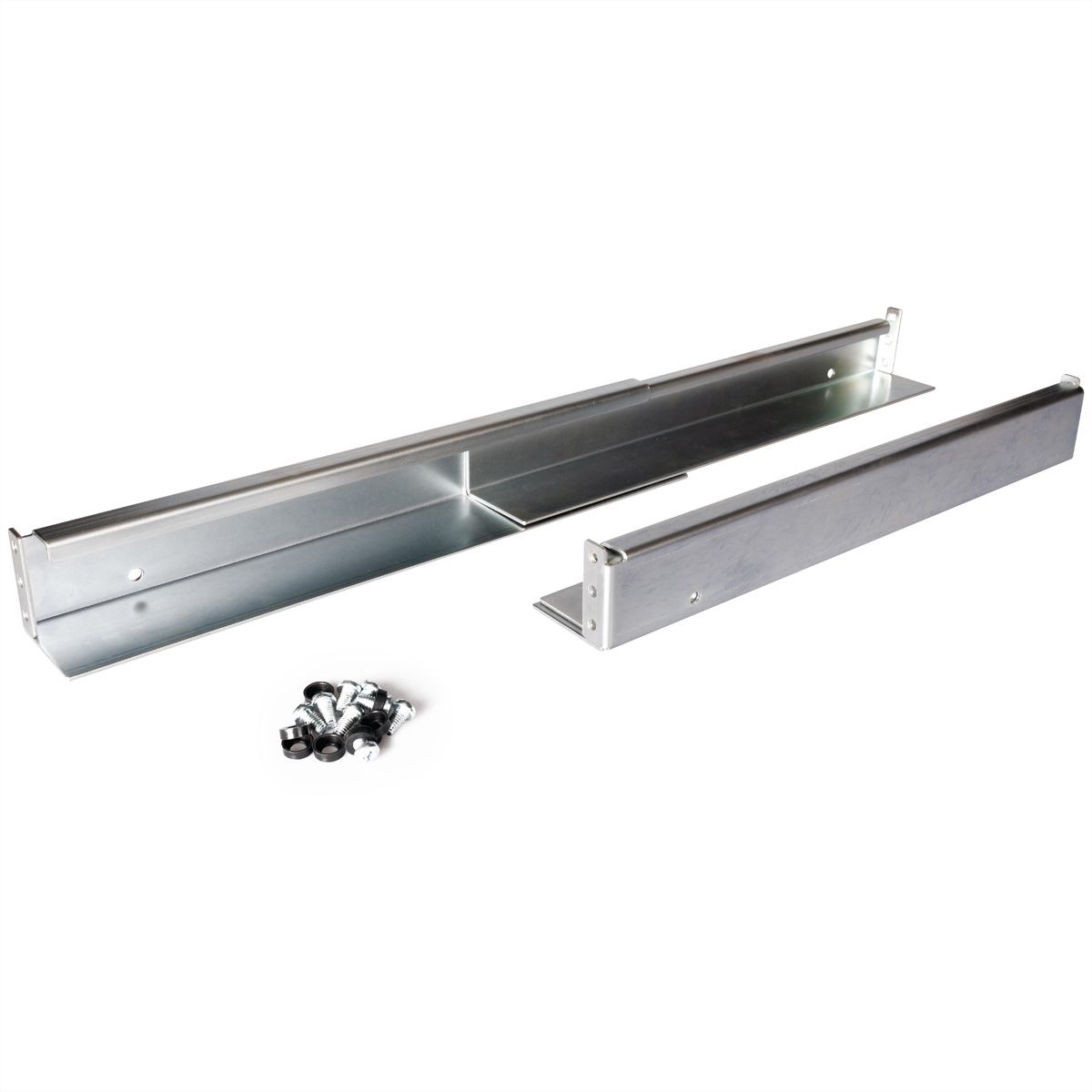 ROLINE Gleitschienen Set tiefenvariabel, 350 bis 600mm inkl Befestigungsmaterial