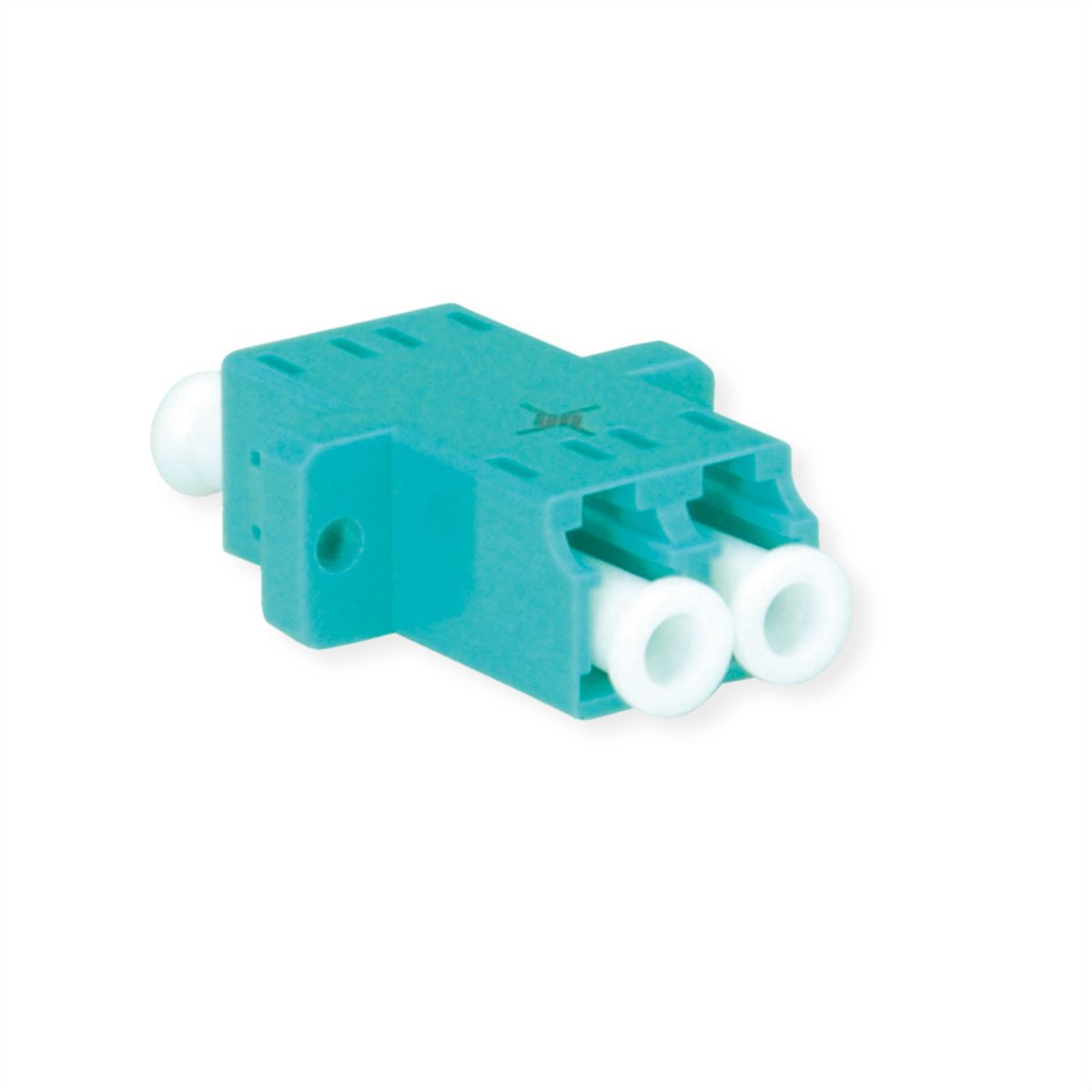 TELEGÄRTNER LC Duplex Kupplung, Multimode, Keramikhülse, Gehäuse türkis, Z77