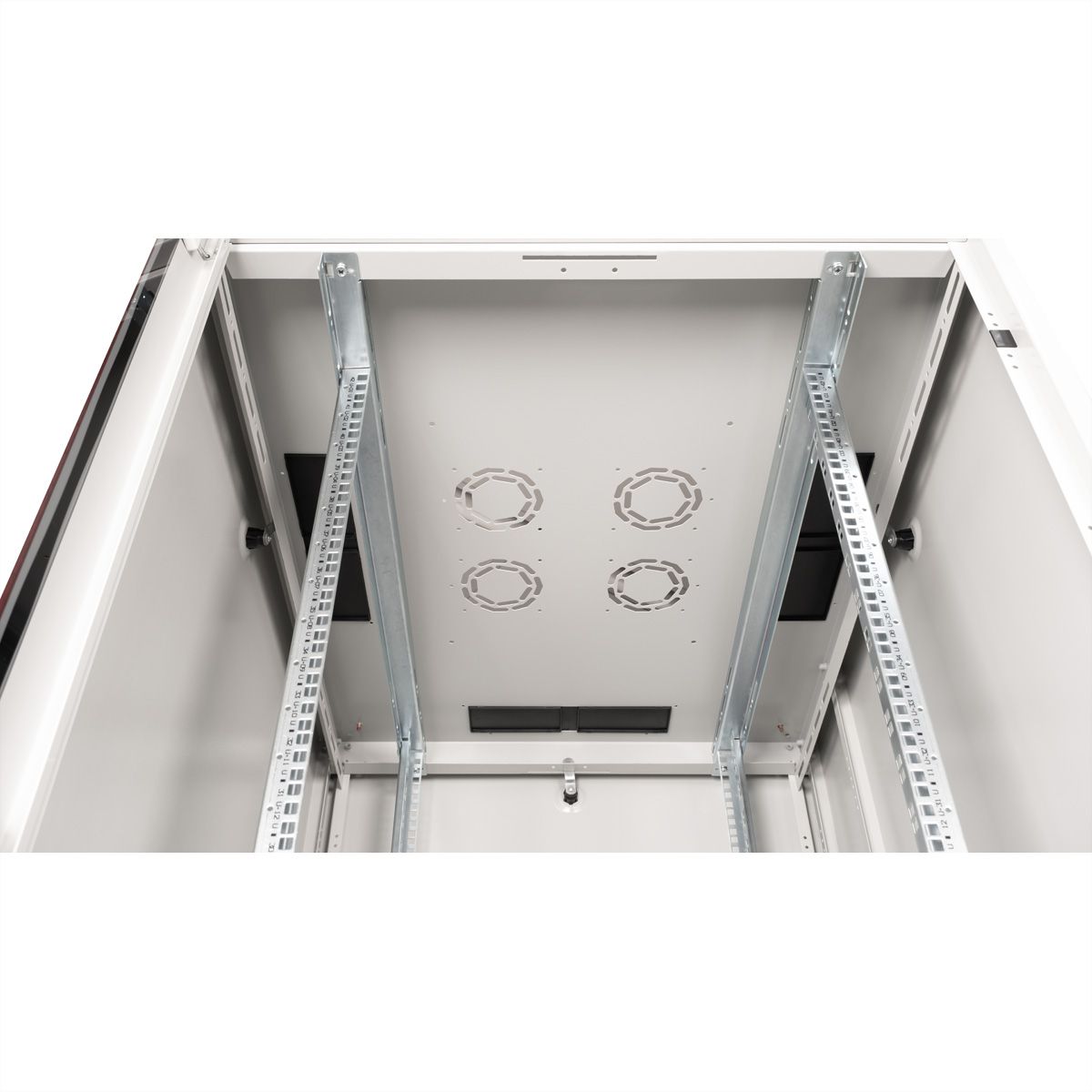 ROLINE 19-Zoll Netzwerkschrank Basic 42 HE, 800x1000 BxT Glastür grau