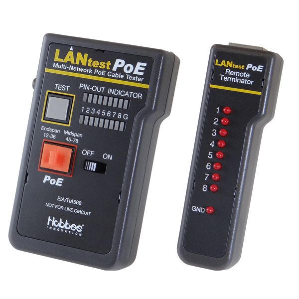 HOBBES LANtest Multinetwork Testeur de câble + PoE