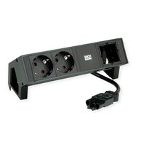 BACHMANN DESK2 2xCEE7/3 1xCM 0,2m GST18 RAL9005
