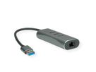 VALUE Convertisseur USB 3.2 Gen 1 - Gigabit Ethernet +Hub 3x