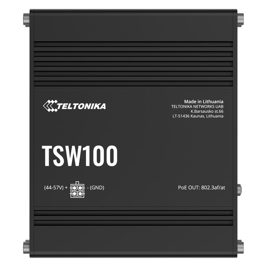 TELTONIKA TSW100 Industrial Switch Unmanaged PoE+ Gigabit