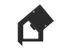 BACHMANN DESK2 ALU BLACK 2xCH 90°, 1xUSB C/C 65W L=0,2m
