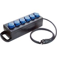 BACHMANN prise de distribution 6xCEE7/3 courant 2,0m CEE7/7