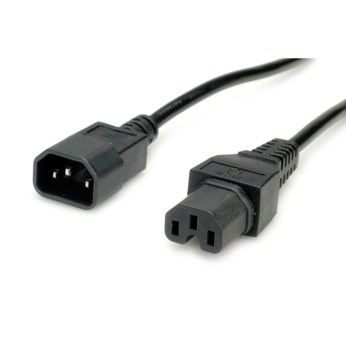 VALUE Câble IEC320/C14 M - C15 F, H05RN-F, noir, 0,5 m