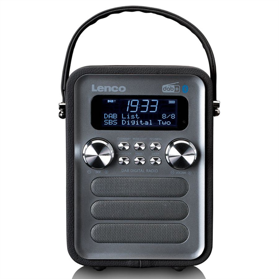Lenco DAB+ Radio PDR-051BKSI, BT, USB, SD, RC, aufladbare batterie