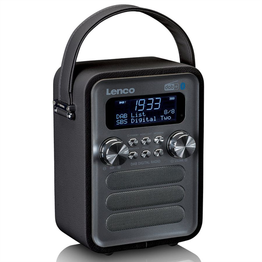 Lenco DAB+ Radio PDR-051BKSI, BT, USB, SD, RC, aufladbare batterie