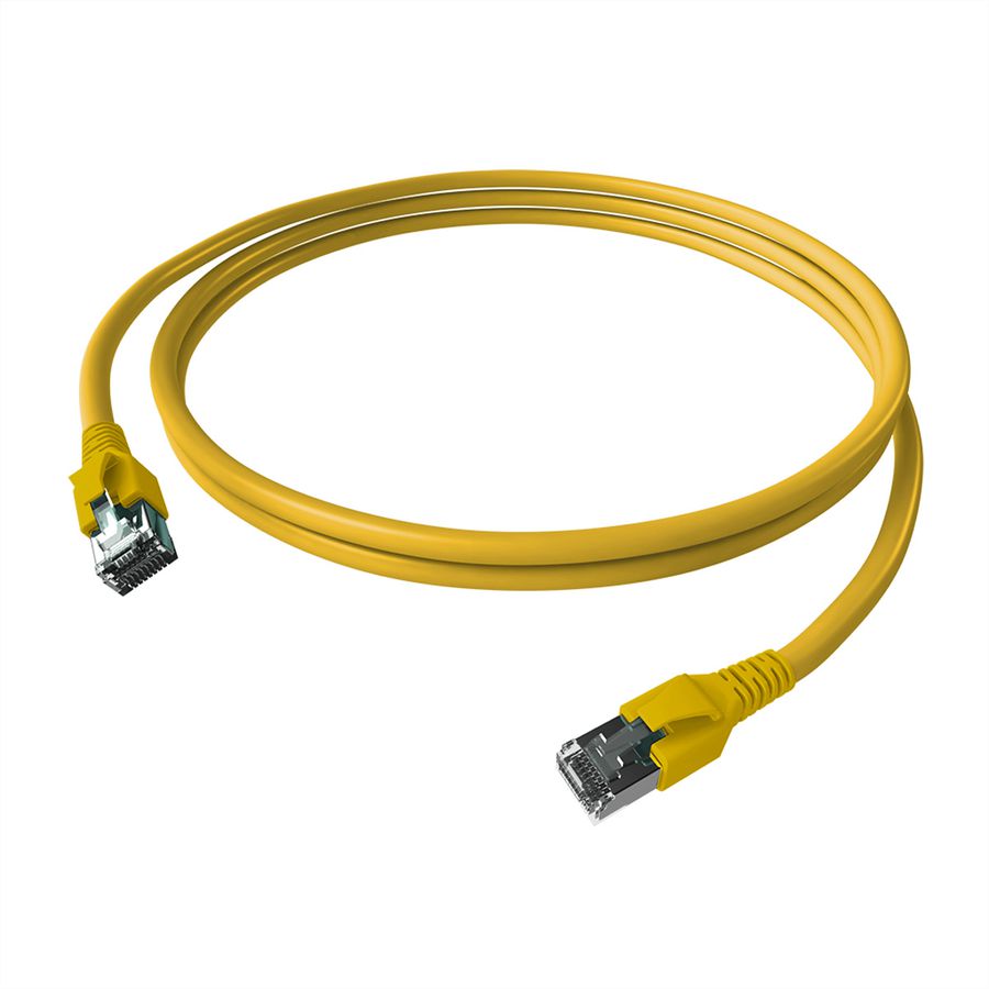 EasyLan FlexBoot Patchkabel Cat.6A, S/FTP, gelb, 7,5 m
