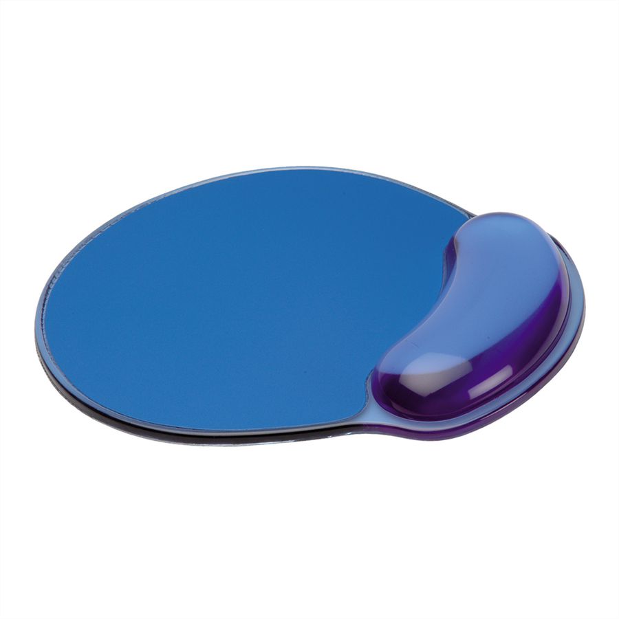 ROLINE Mausmatte, mit Handgelenkauflage, blau