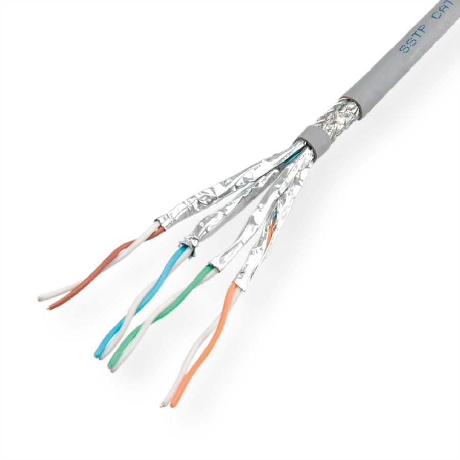 VALUE S/FTP-(PiMF-) Kabel Cat.6 (Class E), Massivdraht, Eca, grau, 300 m