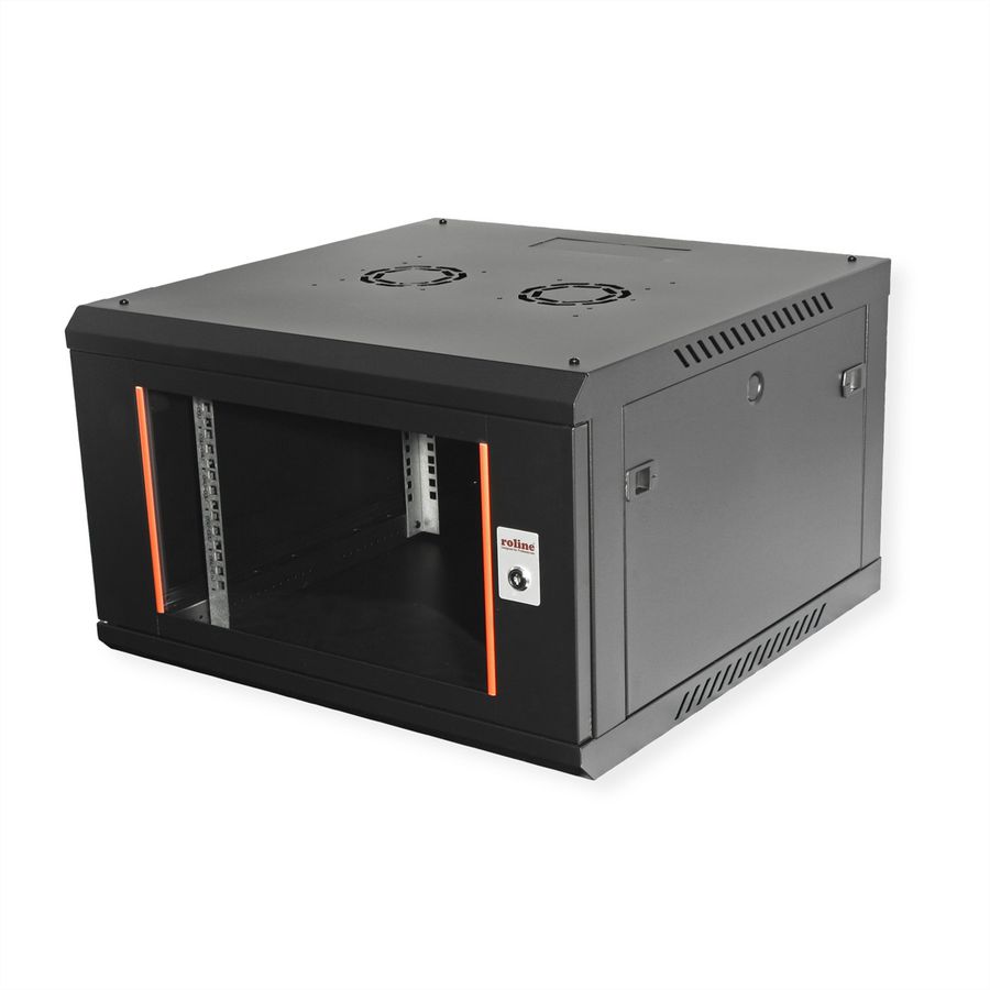 ROLINE 19-Zoll Wandgehäuse Basic Plus 6HE, 600x600 BxT schwarz