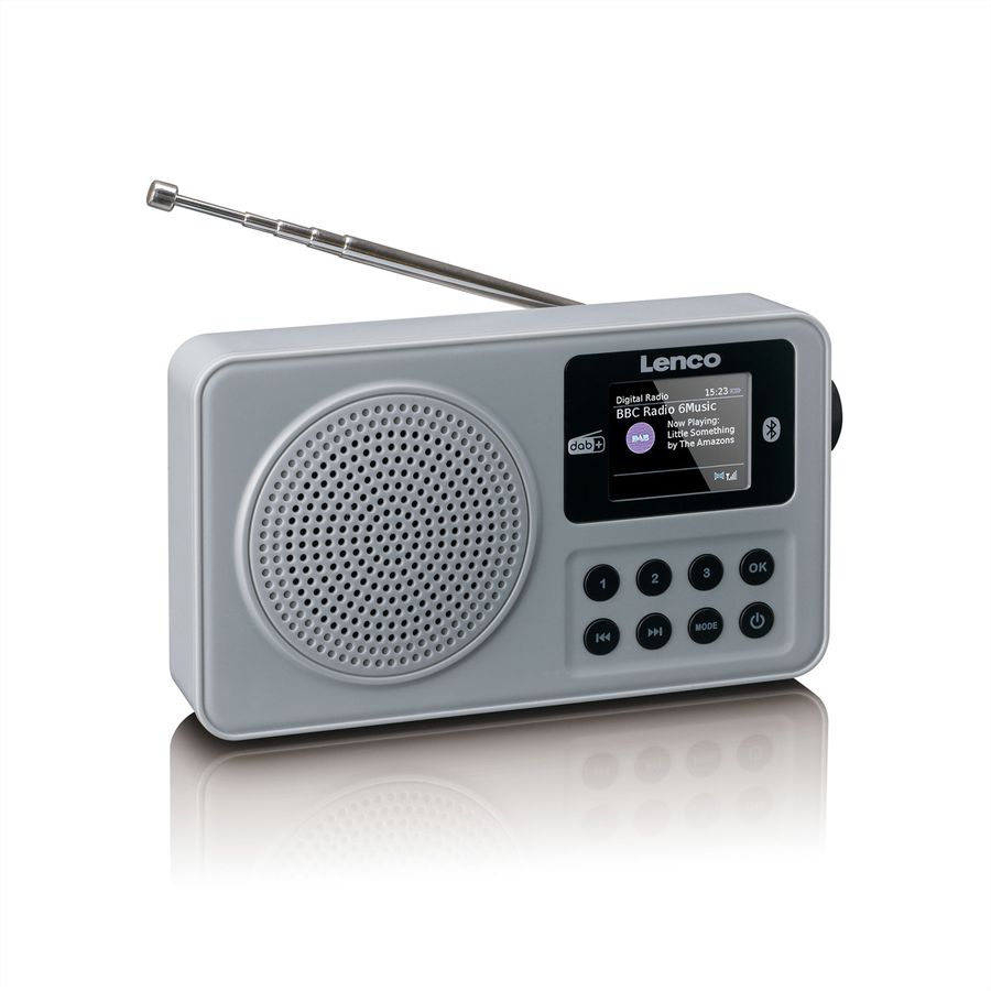 Lenco kompaktes DAB+ Radio PDR-034, FM/BT/AUX-In, Akku
