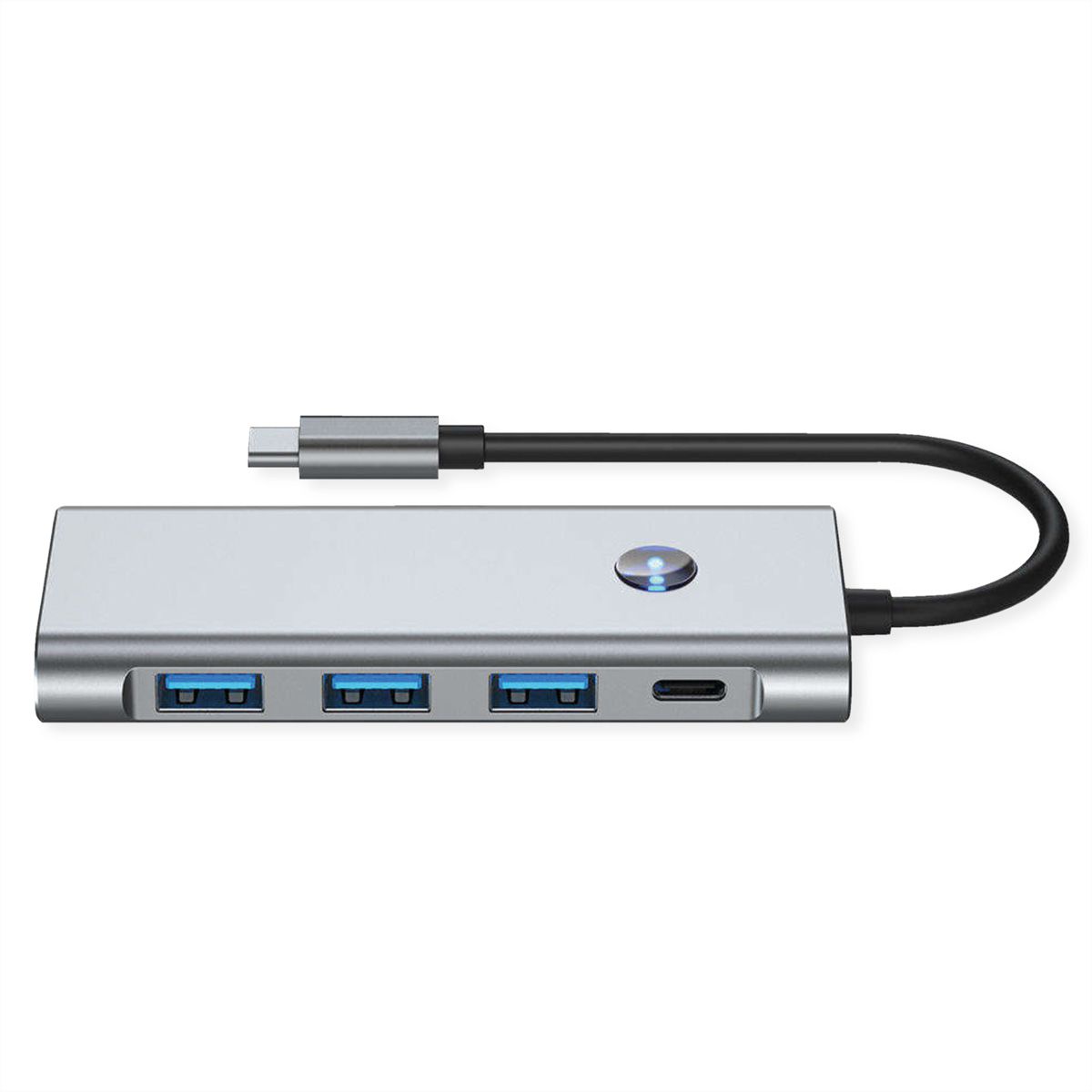 VALUE USB Typ C Docking Station, HDMI 4K60, 3x USB A + Typ C PD, 1x SD/MicroSD (TF)