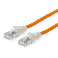 Cordon DÄTWYLER Cat.6A (Classe EA) S/FTP, CU 7702 flex LSOH, AMP v2, orange, 0,5 m