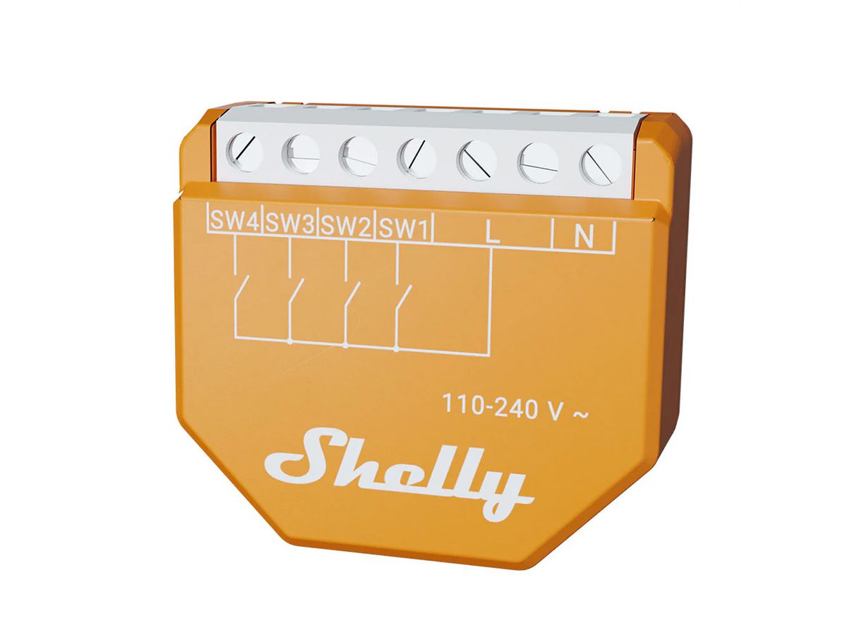 Shelly lecteur d'entrée Wave i4 LR, Z-Wave LongRange