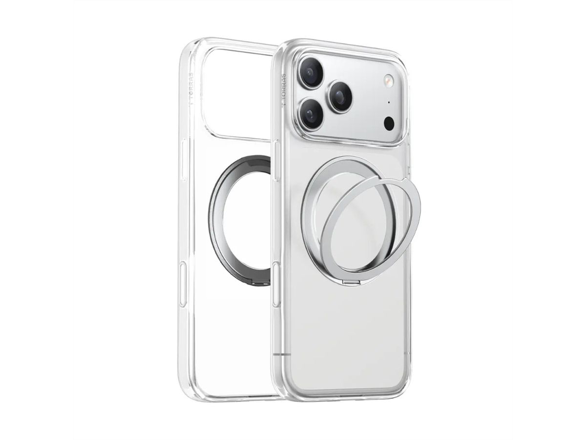 Torras Upro Ostand Case, iPhone 17 Pro Max, MagSafe, clear, transparent