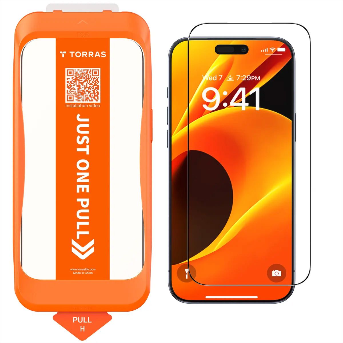 Torras Install Master Displayschutz, iPhone 17, transparent