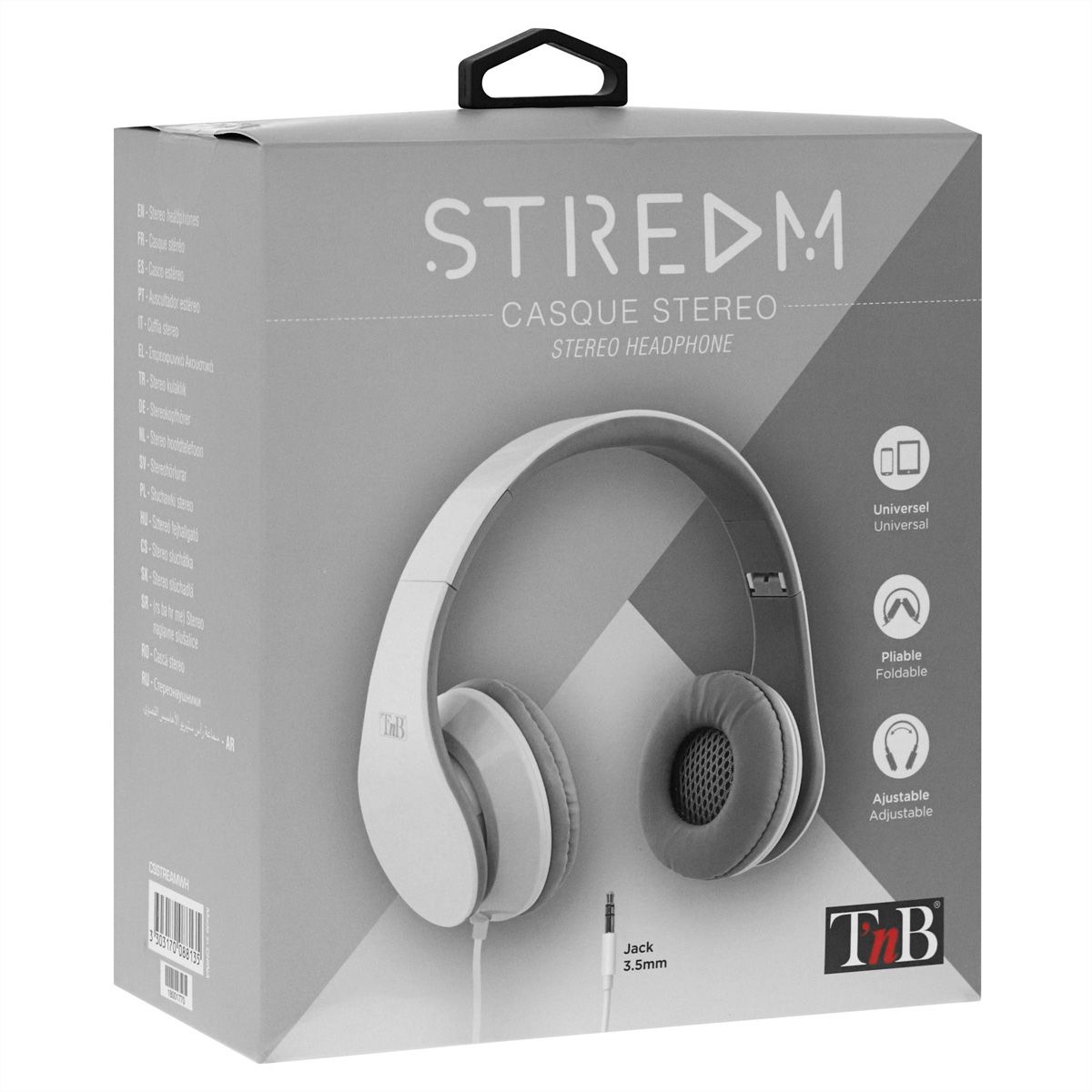 T'nB Casque Stream, 20-20000 HZ, 3.5mm Jack
