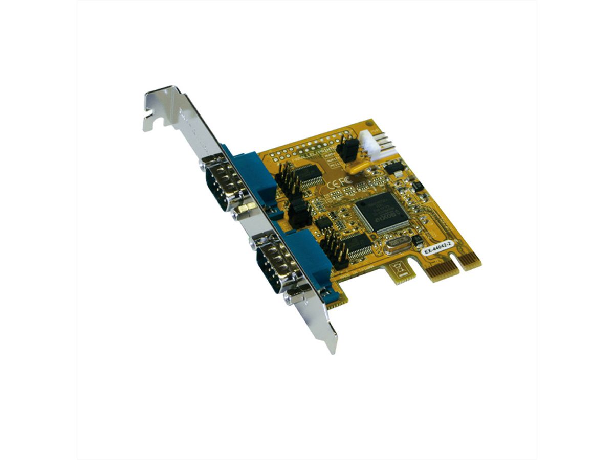 EXSYS EX-44042-2 Carte PCI Express x1, 2x RS232