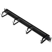 ROLINE 19" Passe-câbles 1U, Avec brosse 44x60mm noir
