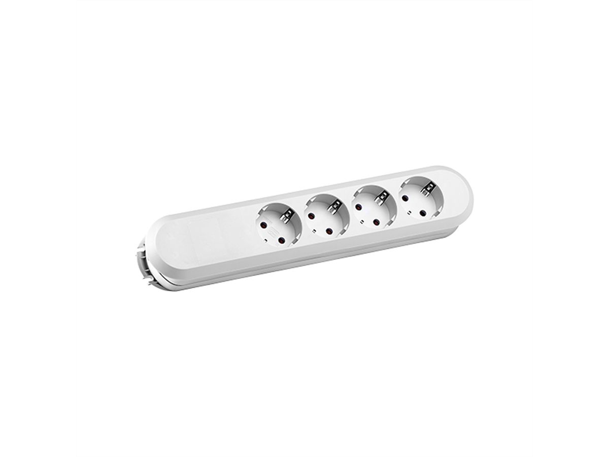 BACHMANN SMART Steckdosenleiste 4xCEE7/3 weiß, ohne Zuleitung