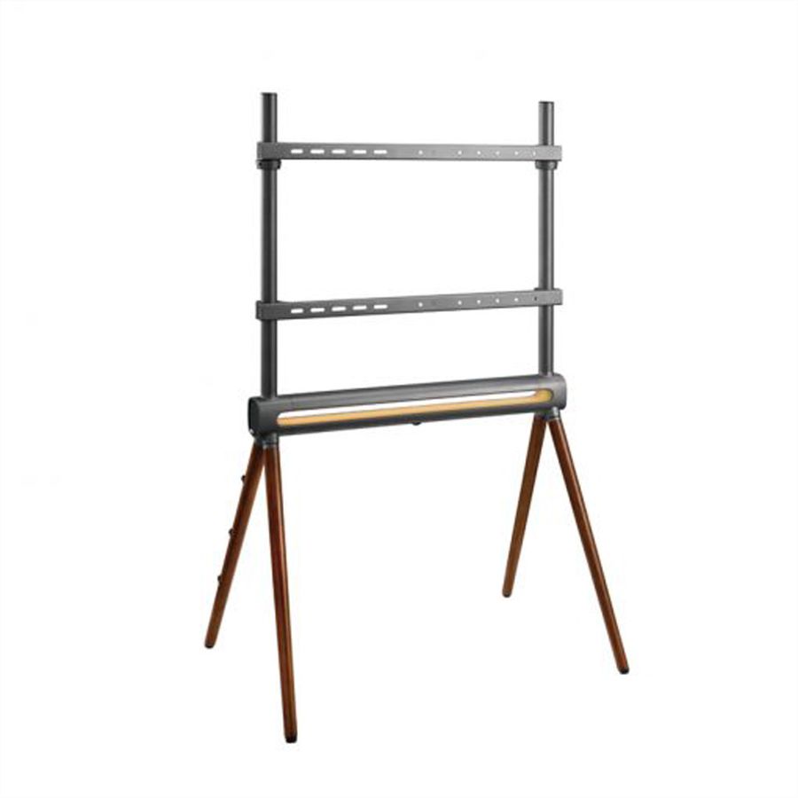 Hagor Standsystem Elia Studio Shine Wood, freistehendes Standsystem, schwarz / grau