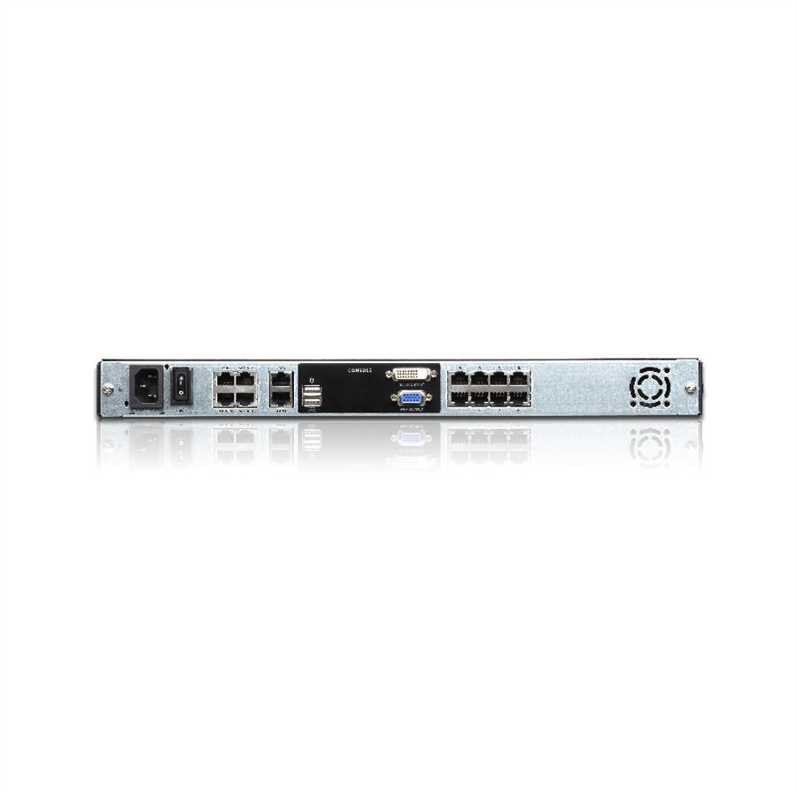 ATEN KL1108VN Commutateur KVM LCD 48cm à 8 ports Multi-Interface Cat 5 sur IP, CH-Layout