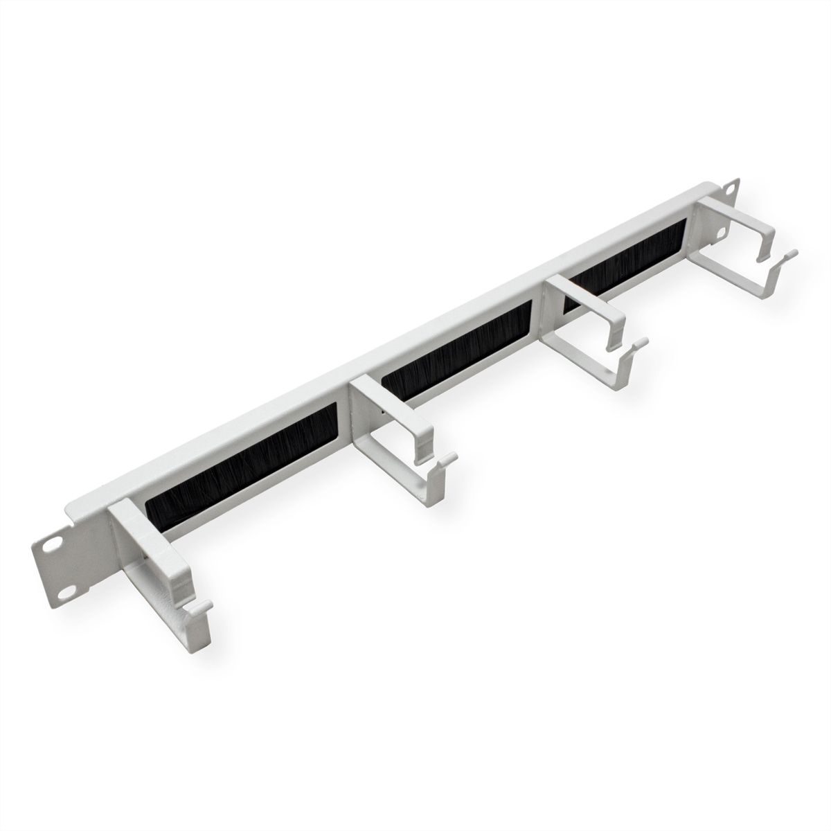 ROLINE 19-Zoll Rangierpanel 1 HE, mit Bürstenleiste 44x60mm grau